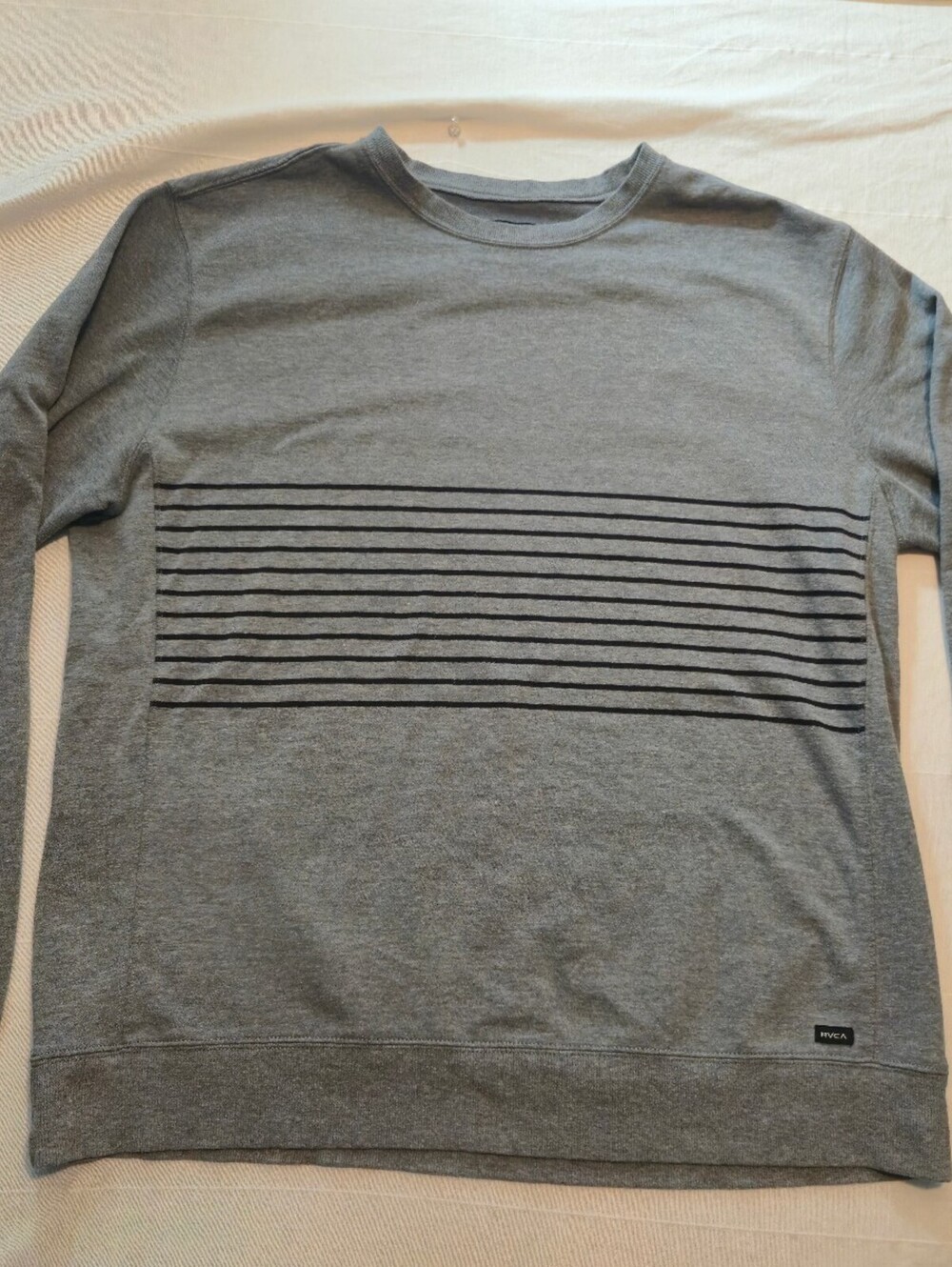 RVCA Men's Gray Crewneck Sweatshirt XL Regular Fit